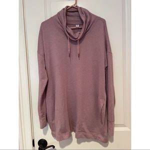 Woman’s active cowl neck sweater